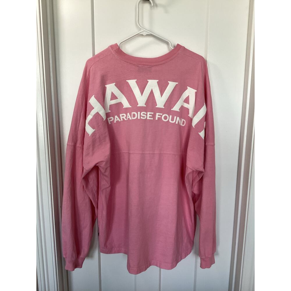 Spirit Crew Neck Long Sleeve‎ Jersey Shirt Hawaii Paradise Found Pink Size XL